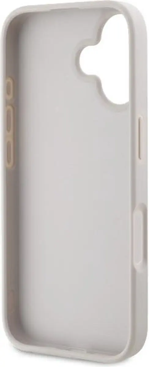 Guess GUHCP16SP4TDSCPP iPhone 16 Hoesje - Roze Leder met Strass