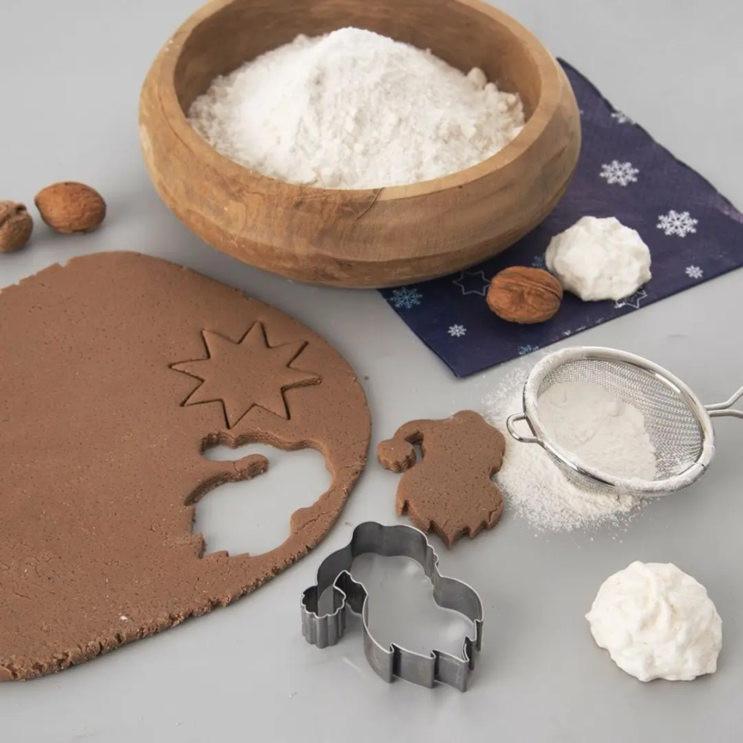 Orion RVS Koekjes Uitsteker Mikołaj 7cm - Zilver