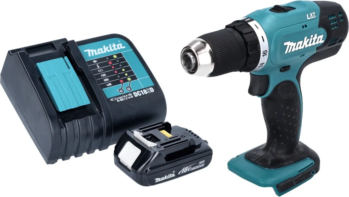 Makita DDF453SYX5 Accuboorschroevendraaier 18V - 1x 1,5Ah