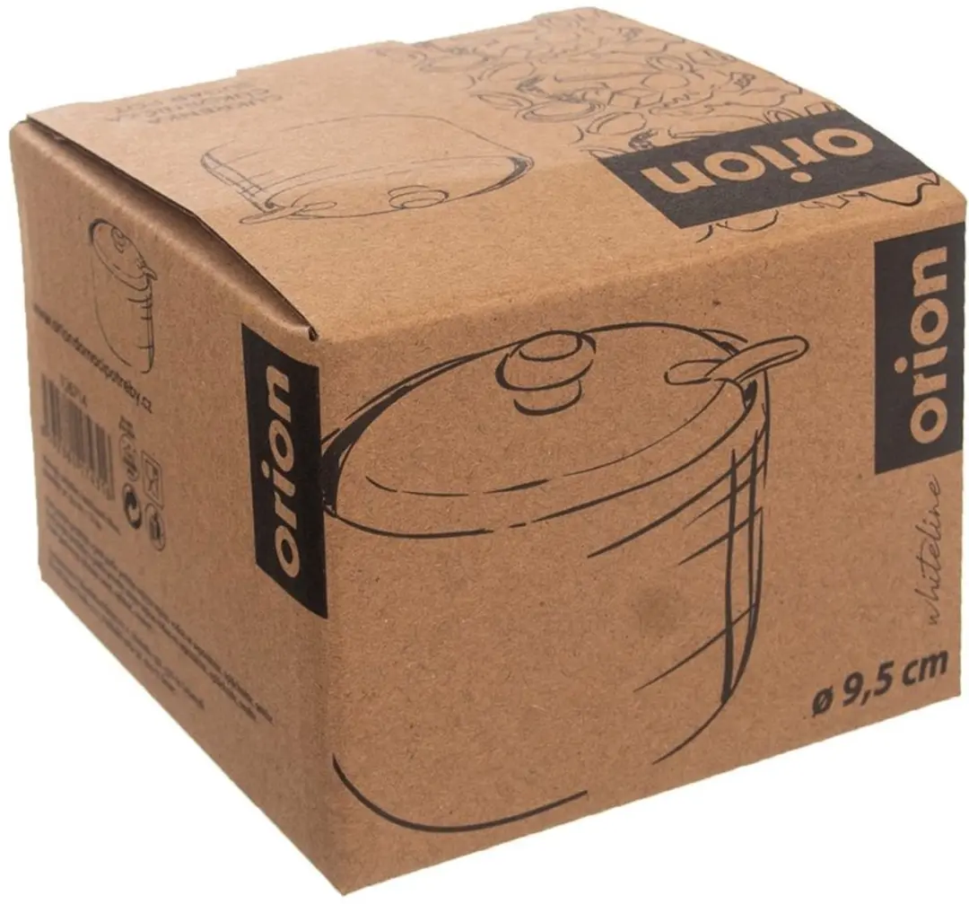 Orion WhiteLine Porseleinen Suikerpot 240ml - Bamboe Deksel