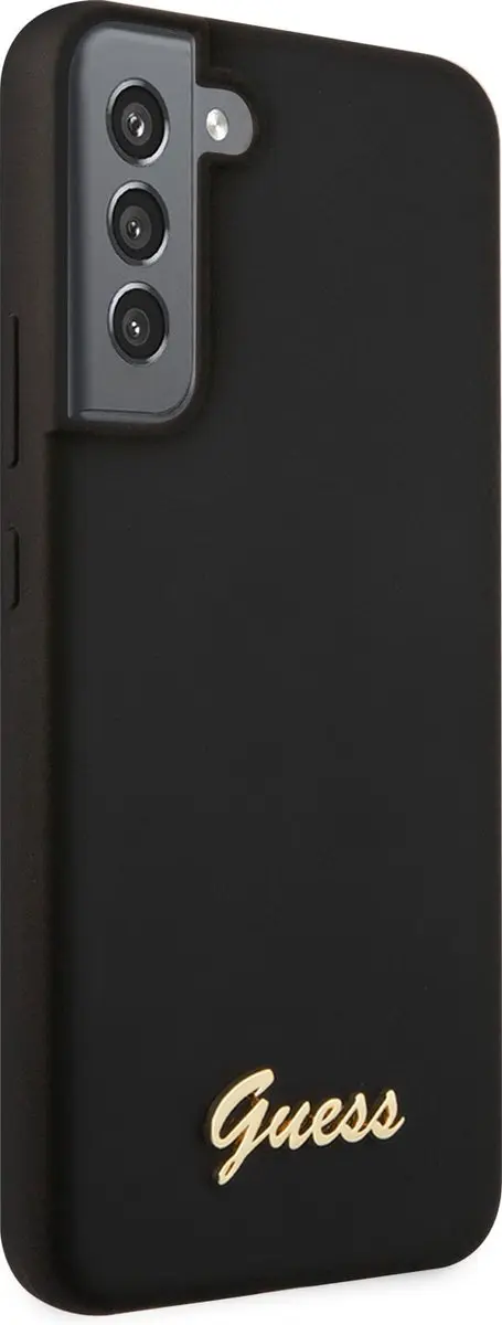 GUESS Siliconen Hoesje Samsung Galaxy S22 Plus - Zwart
