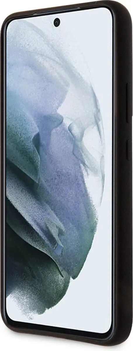 GUESS Siliconen Hoesje Samsung Galaxy S22 Plus - Zwart