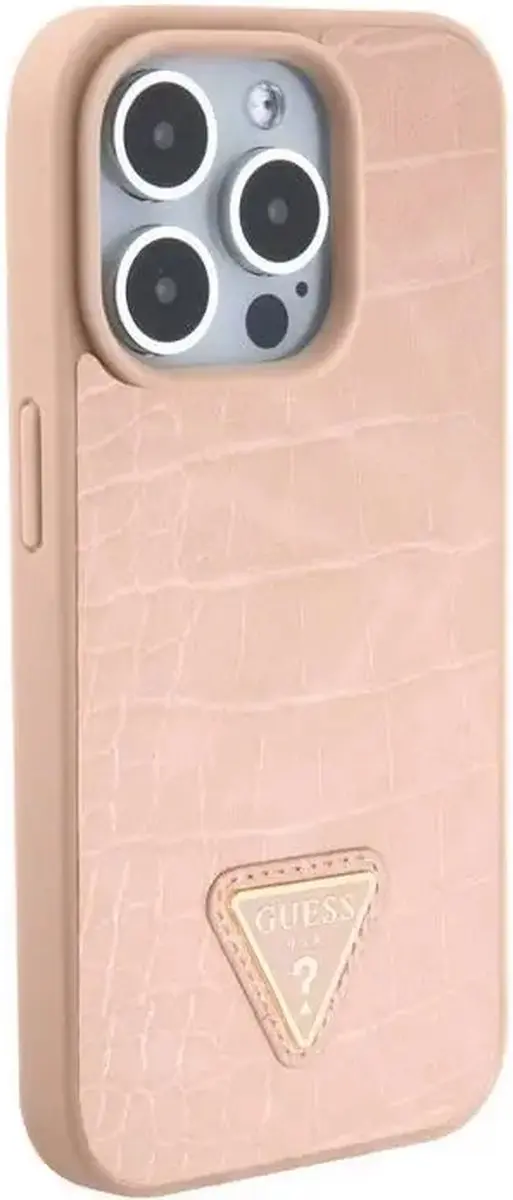 GUESS iPhone 15 Pro Max Hoesje Triangle Coco - Roze