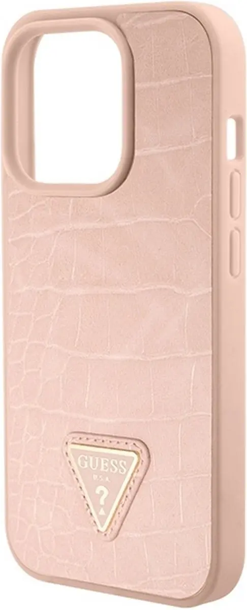 GUESS iPhone 15 Pro Max Hoesje Triangle Coco - Roze