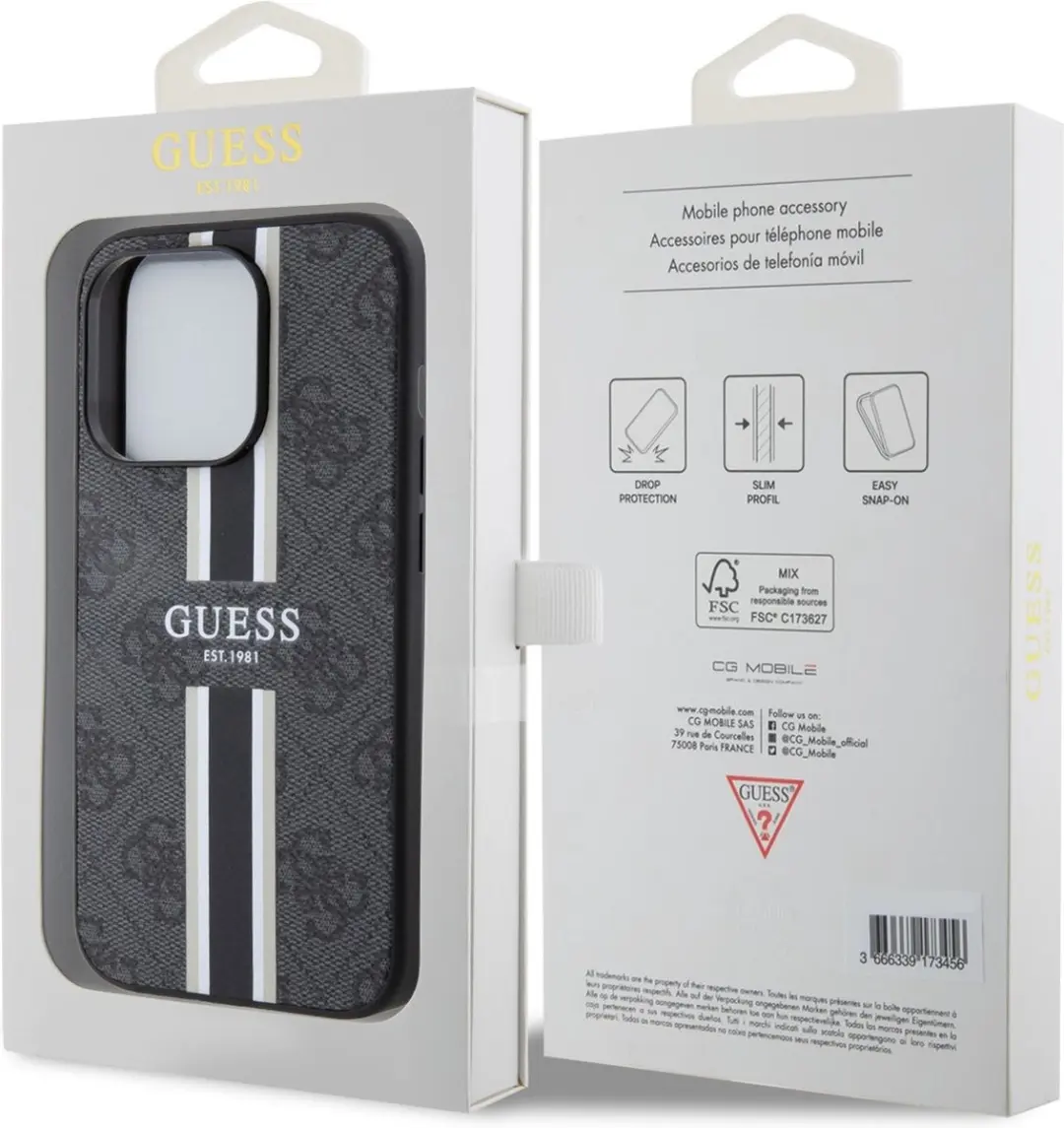 Guess iPhone 15 Pro Max TPU Hoesje - Zwart - afbeelding 6 van 6