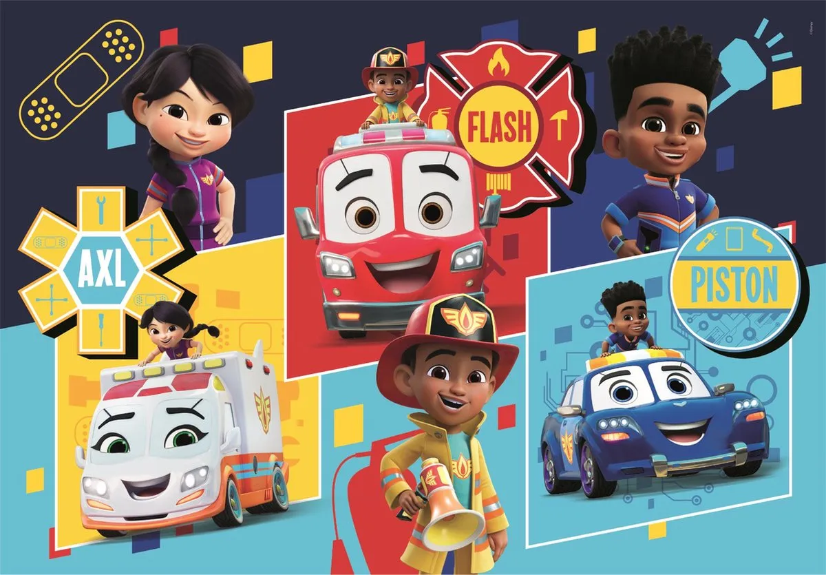 Clementoni Disney Firebud Puzzel 24 Maxi Stukjes - 3+ jaar
