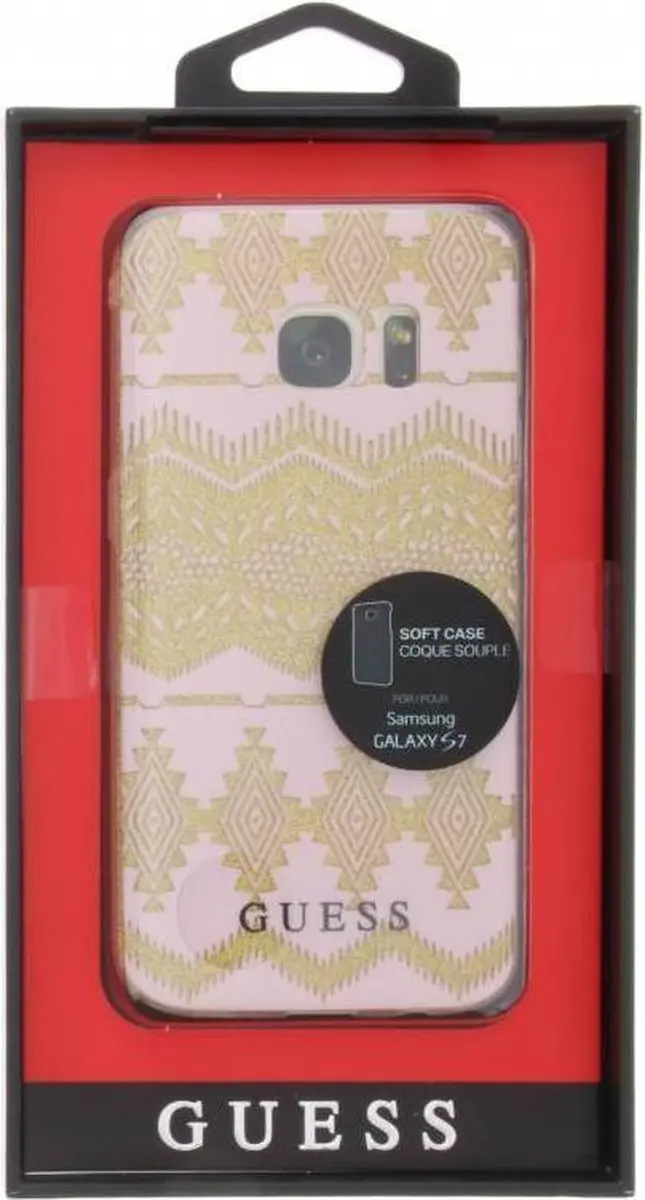 Guess TPU Hoes Tribal G930F38250901 - Beige