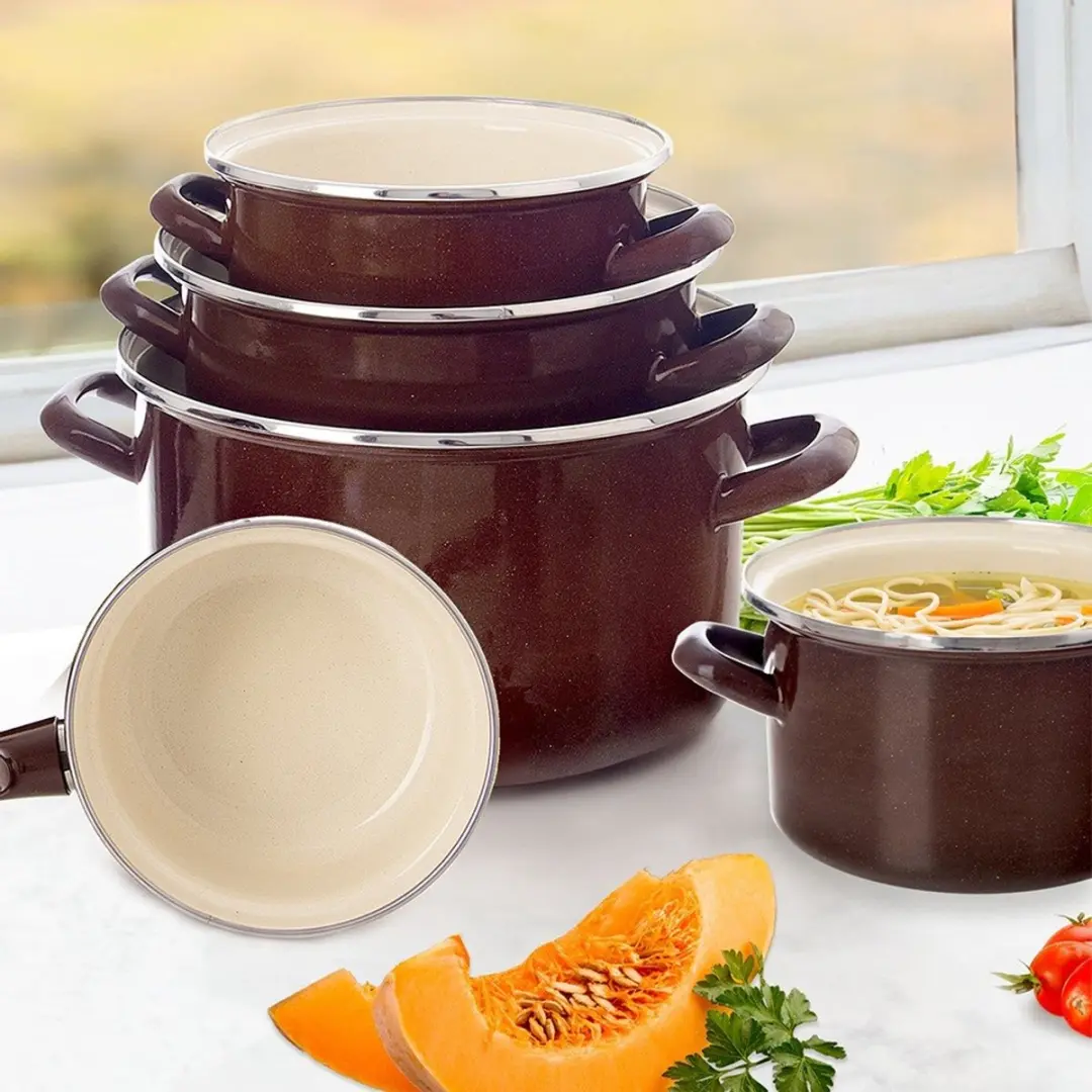 Orion Brown Serie Geëmailleerde Pan 32cm - 11,5L
