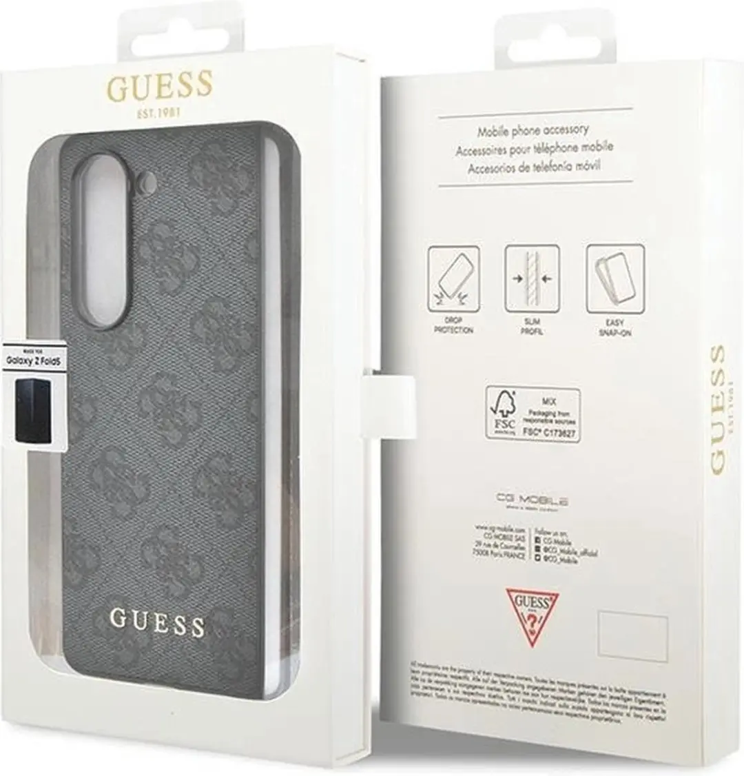 Guess Samsung Galaxy Z Fold 5 Hoesje Charm Grijs