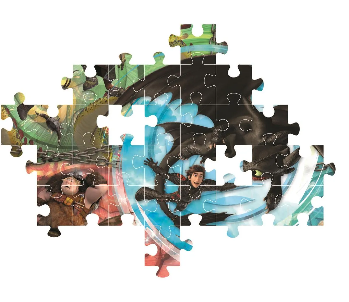 Clementoni Dragon Trainer 2025 Puzzel 104 Stuks - Multikleur - afbeelding 6 van 6