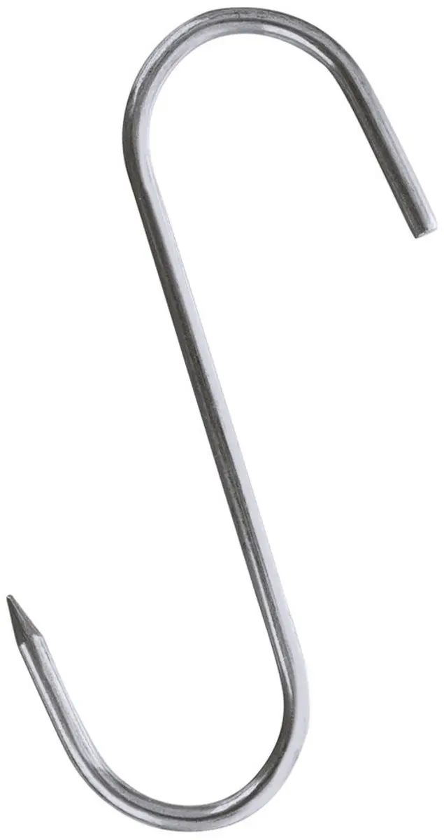 Orion RVS Rookhaak S-vormig - 11,5x8,5cm - 3 Stuks