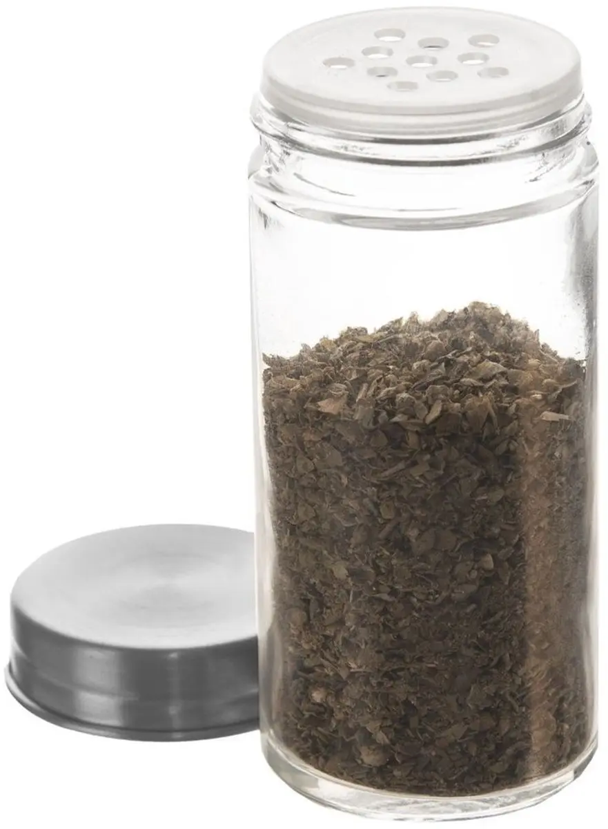Orion Glazen Kruidenpot 100ml - Roestvrij Stalen Deksel