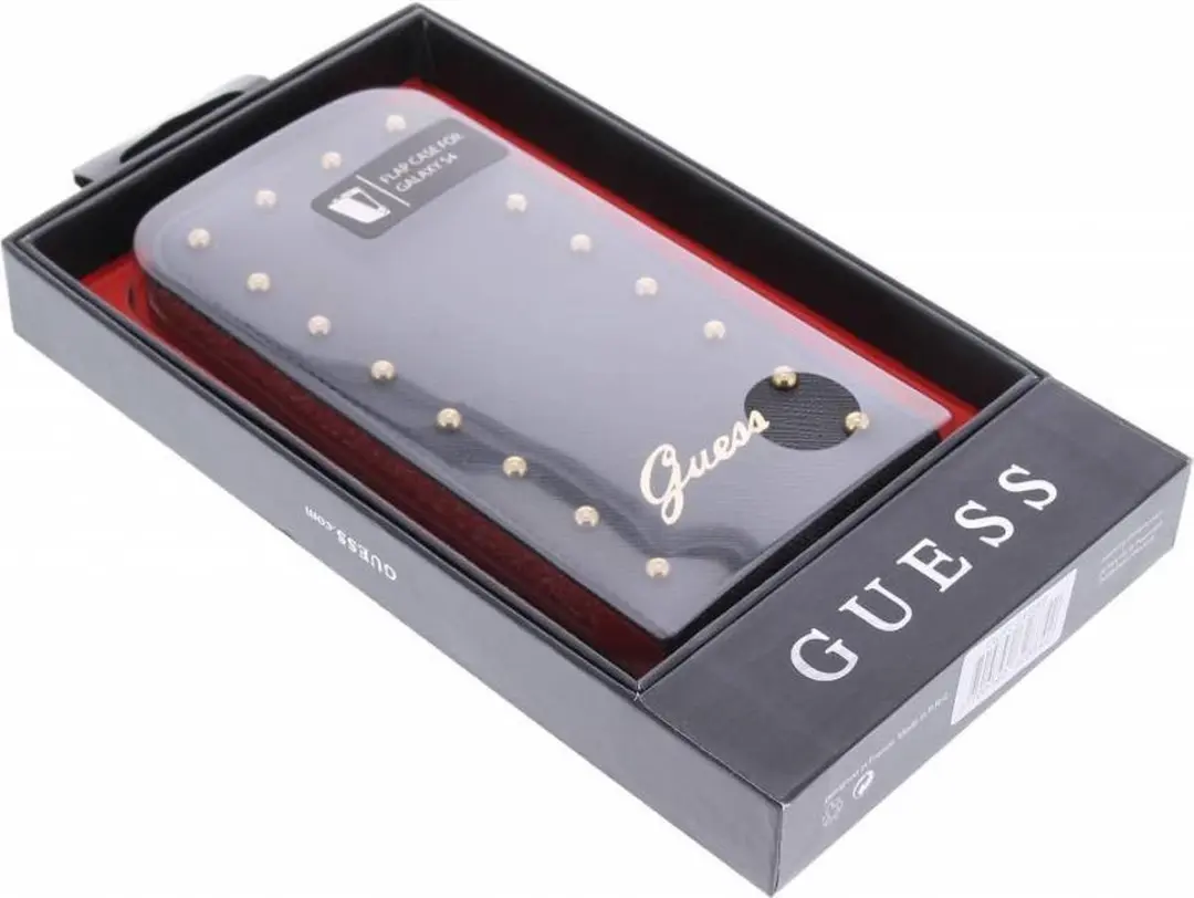 GUESS Studded Flip Case i950000800 - Samsung Galaxy S4 - Zwart - afbeelding 5 van 5