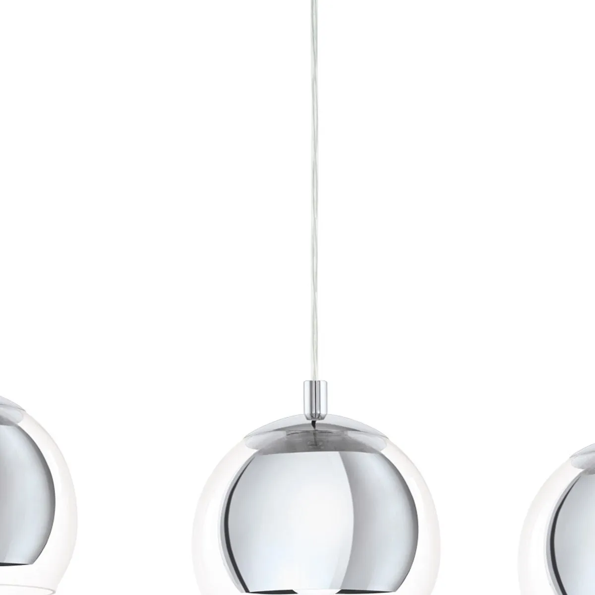 Eglo Rocamar Hanglamp E27 - 5 Lichts - 78cm - Grijs/Zilver