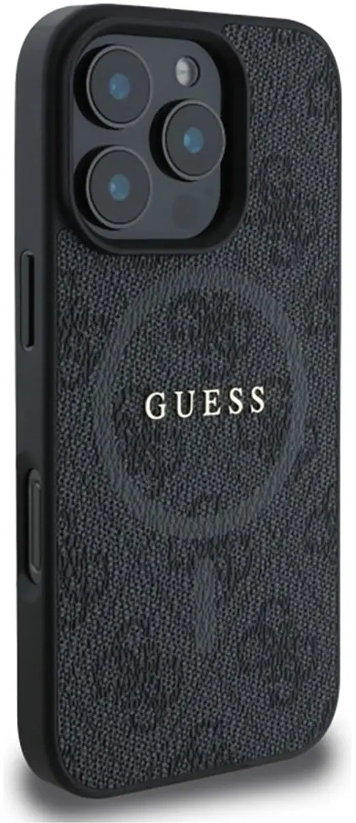 GUESS 4G Ring Classic Logo Hoesje GUHMP16XG4GFRK - iPhone 16 Pro Max - Zwart