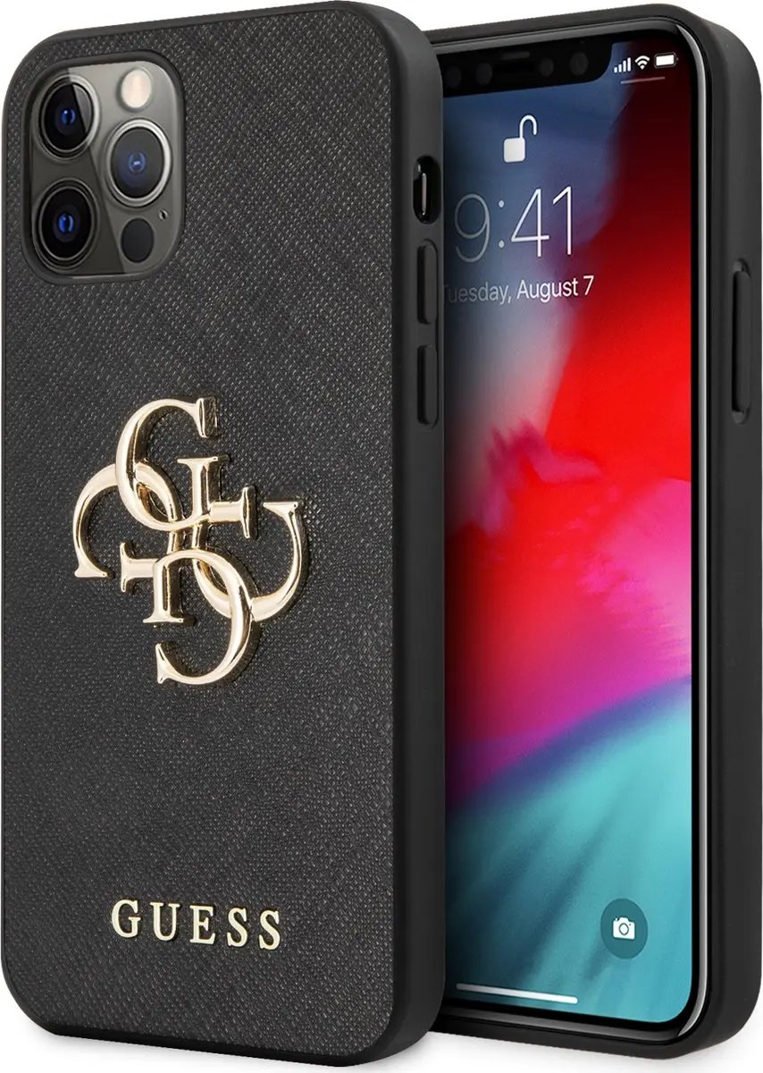 Guess 4G Saffiano Logo Case iPhone 12/12 Pro
