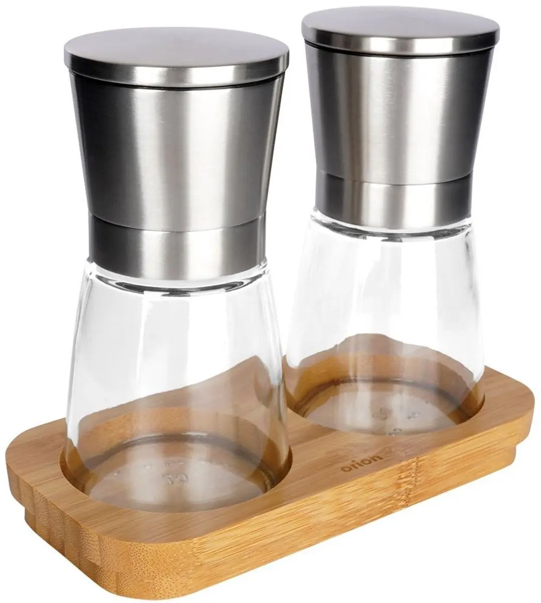 Orion Peper- en Zoutmolen Set 14,5cm - Bambus - 3 Stuks - afbeelding 6 van 6