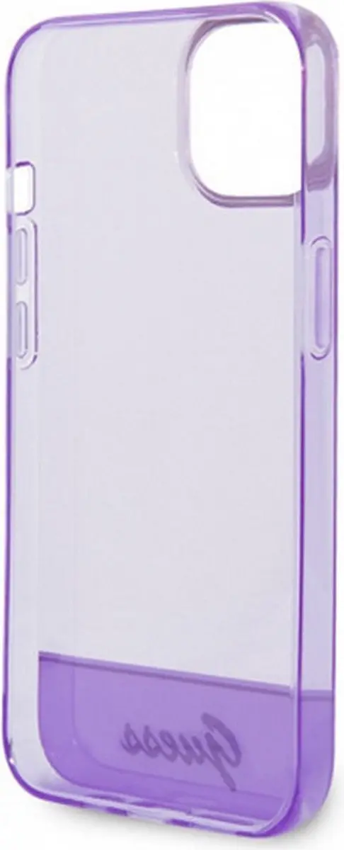 GUESS Translucent Hoesje iPhone 14 Plus - Paars