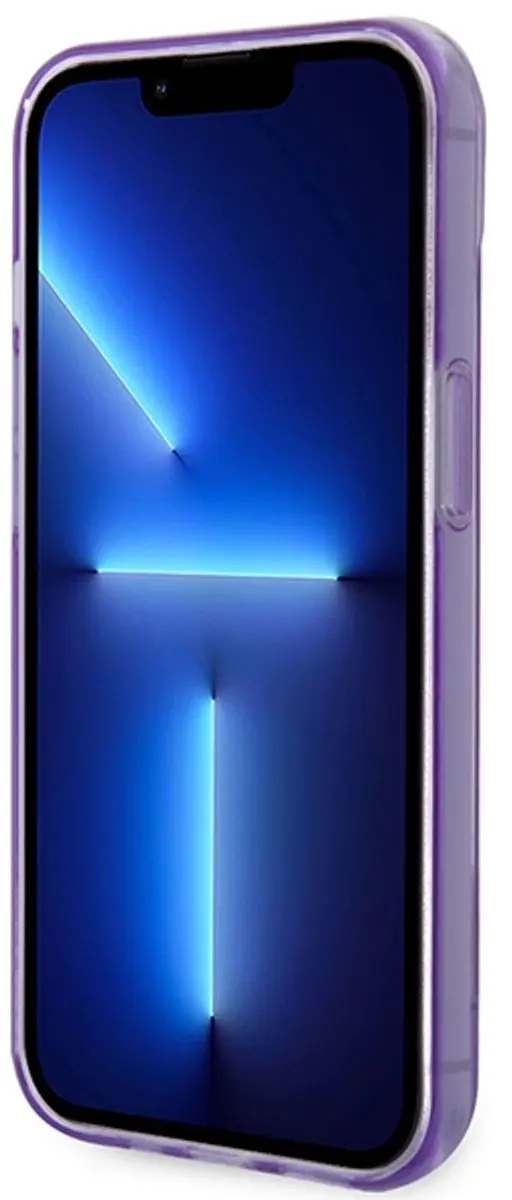 GUESS Translucent Hoesje iPhone 14 Plus - Paars
