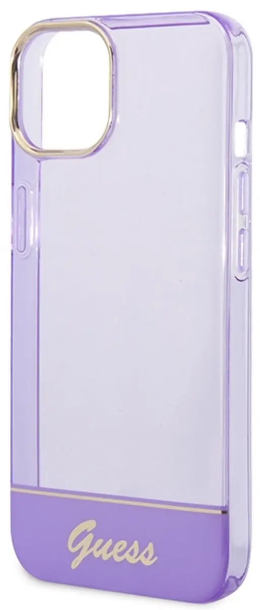 GUESS Translucent Hoesje iPhone 14 Plus - Paars - afbeelding 6 van 6