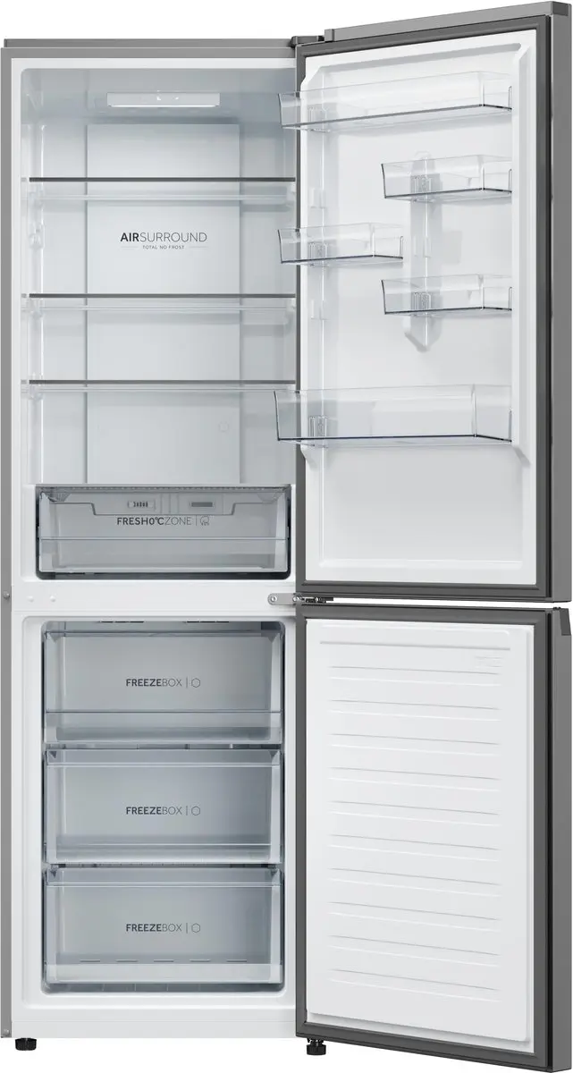 Haier HDPR1618ANPK Koel-Vriescombinatie 360L - Roestvrijstaal