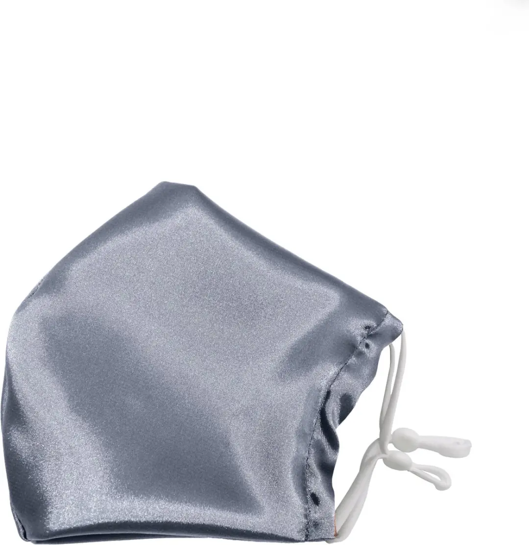 Beauty Pillow Satijnen Mondmasker Silver - Wasbaar - afbeelding 2 van 2