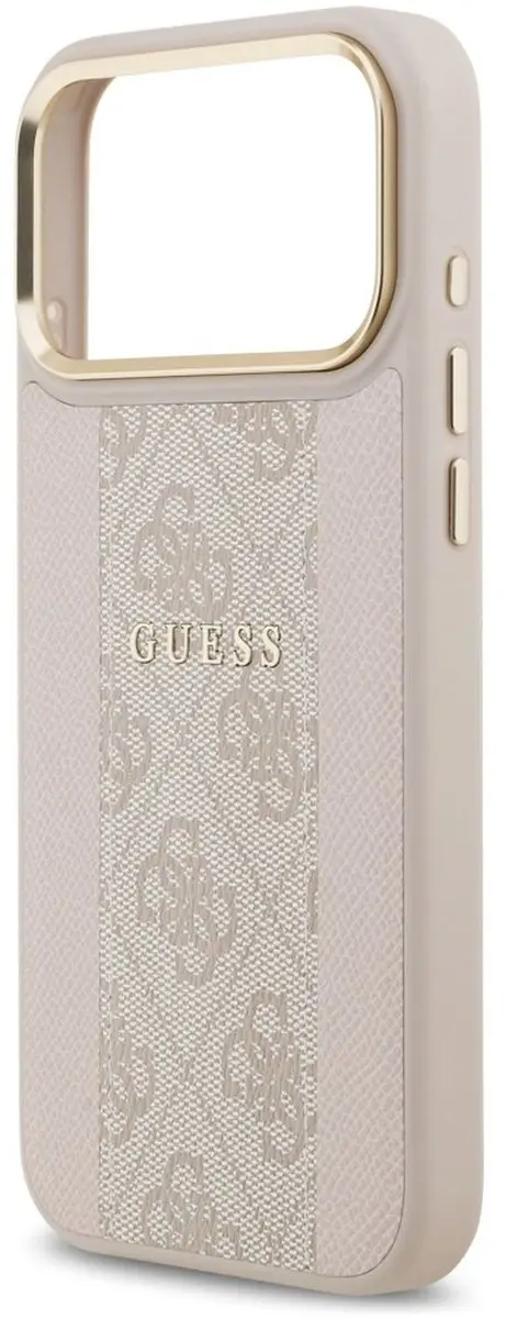 GUESS Hoesje iPhone 17 Pro Max MagSafe Stripe Logo - Zwart - afbeelding 6 van 6
