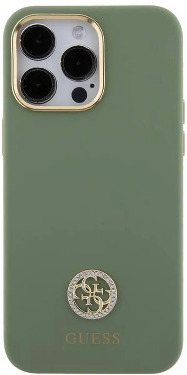GUESS Silicone Hoes iPhone 15 Pro - Groen