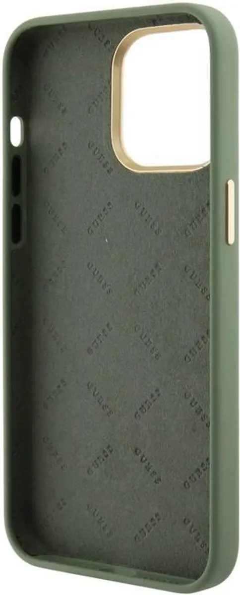 GUESS Silicone Hoes iPhone 15 Pro - Groen
