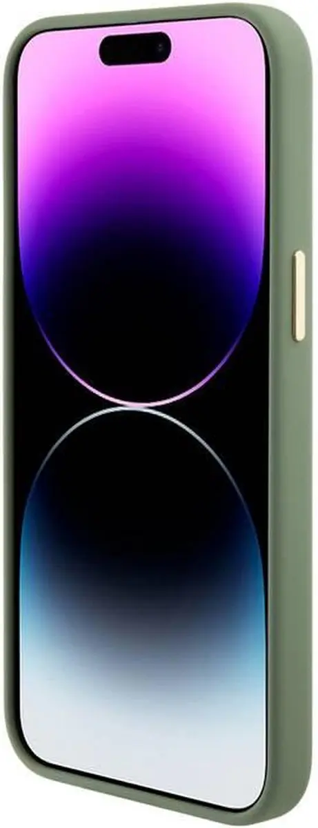 GUESS Silicone Hoes iPhone 15 Pro - Groen