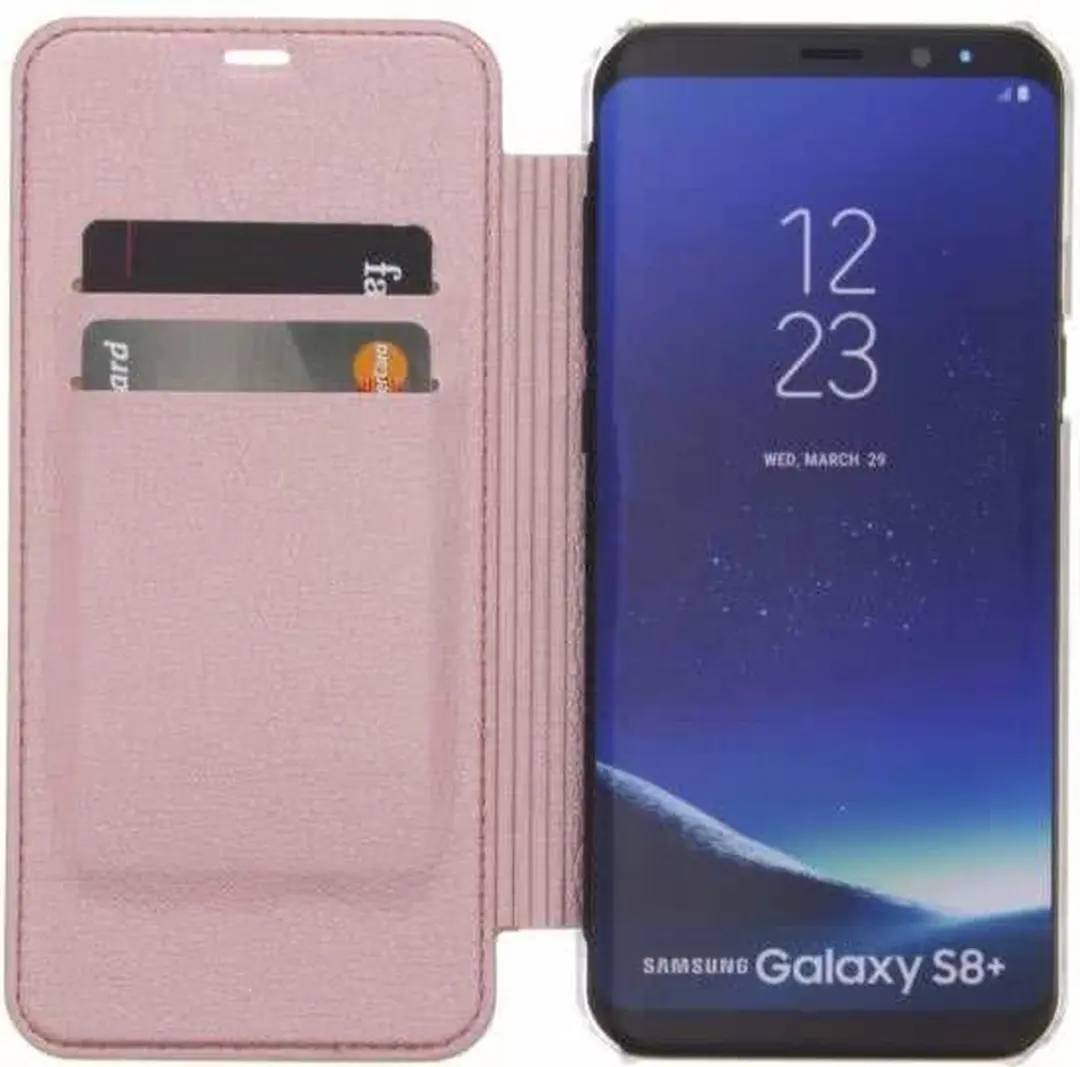 GUESS IriDescent Book Case Samsung Galaxy S8+ - Roze