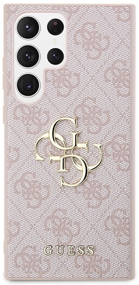 Guess GUHCS23L4GMGPI Hoesje - Samsung Galaxy S23 Ultra - Roze