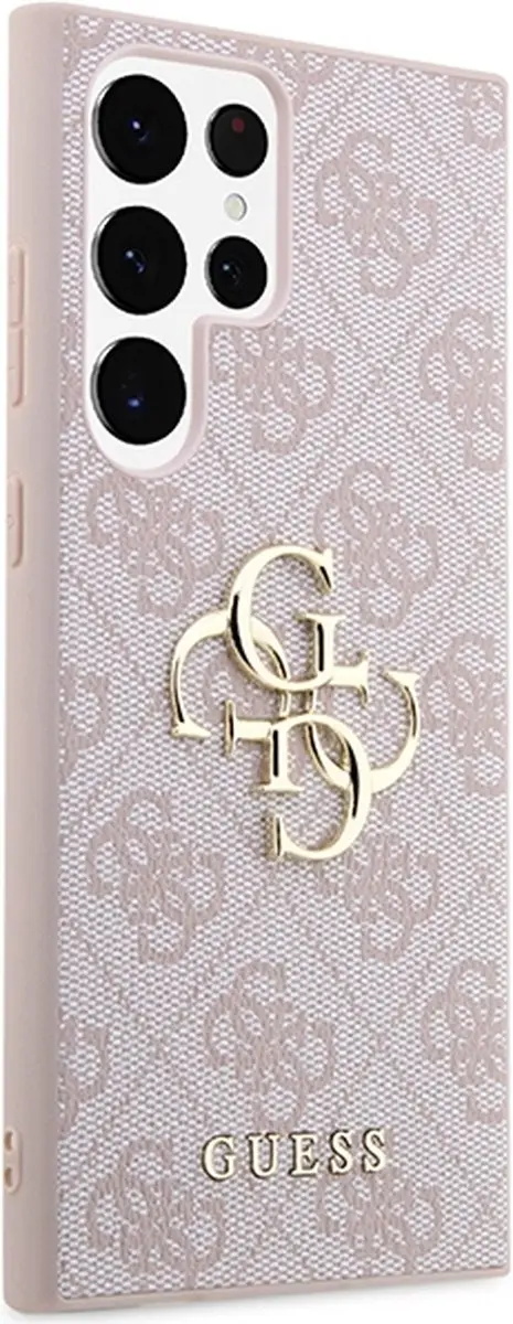 Guess GUHCS23L4GMGPI Hoesje - Samsung Galaxy S23 Ultra - Roze