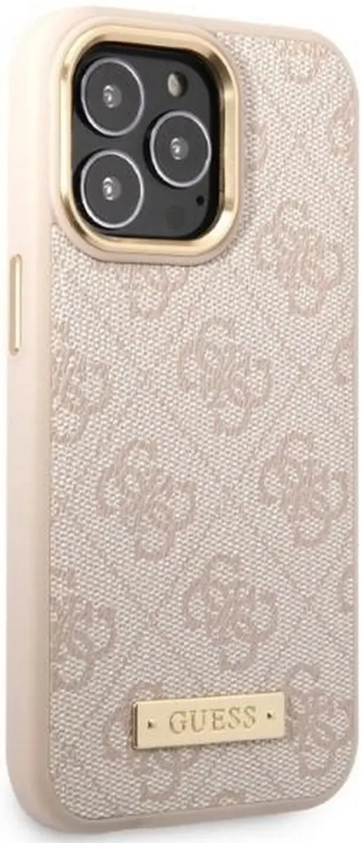 Guess 4G MagSafe Back Case iPhone 13 Pro - Roze
