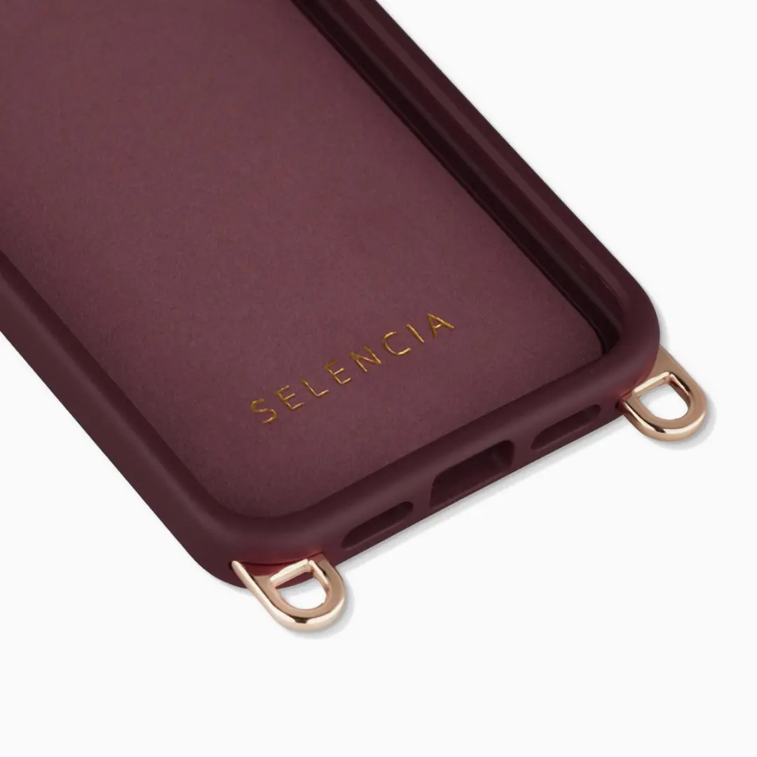 Selencia Hoesje iPhone SE/8/7 - MagSafe Rivièra - Bold Burgundy - afbeelding 6 van 6