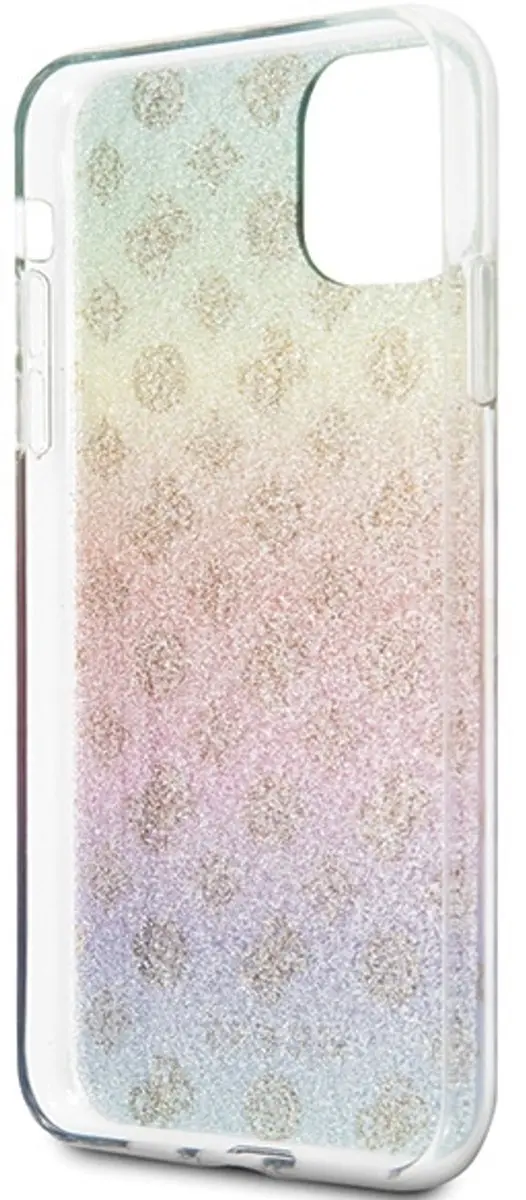Guess GUHCN65PEOML Back Cover - iPhone 11 Pro Max - Regenboog