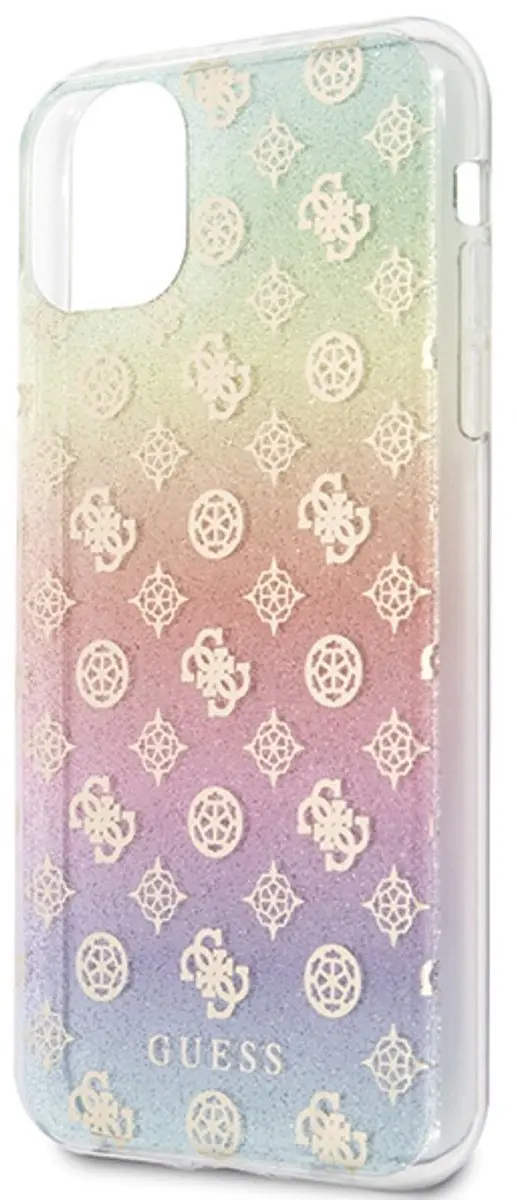 Guess GUHCN65PEOML Back Cover - iPhone 11 Pro Max - Regenboog