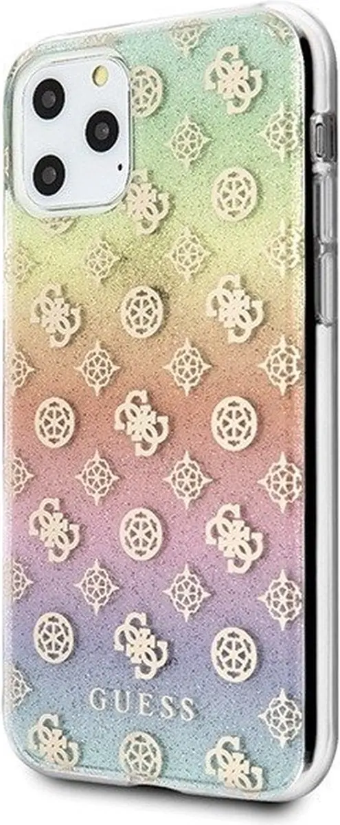 Guess GUHCN65PEOML Back Cover - iPhone 11 Pro Max - Regenboog