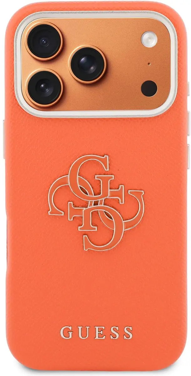 GUESS PU Resin Logo Backcover 14936 - Oranje