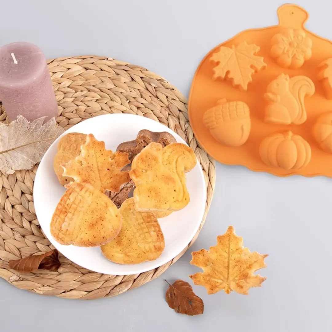 Orion Silicone Muffinvorm 26x25x3cm - 7 Stuks - Geel