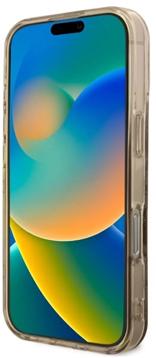 GUESS Backcover iPhone 16 Pro Max - MagSafe - Pioenroos Bruin