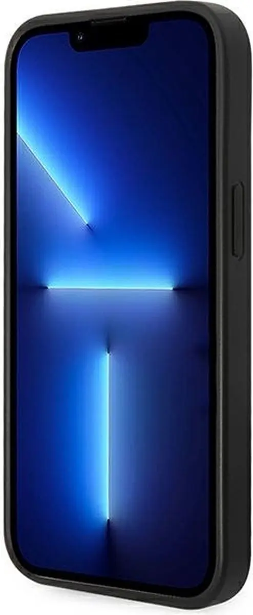 GUESS iPhone 14 Plus Hoesje - Zwart PU Saffiano - 3666339088590