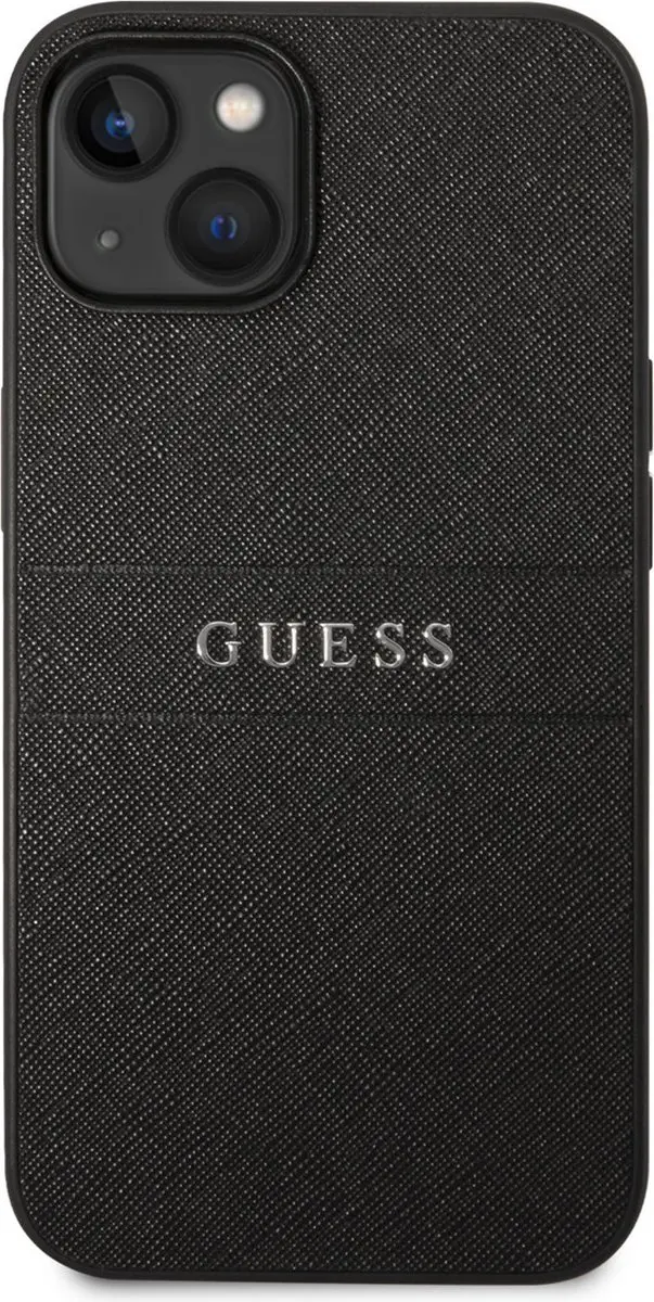 GUESS iPhone 14 Plus Hoesje - Zwart PU Saffiano - 3666339088590 - afbeelding 6 van 6