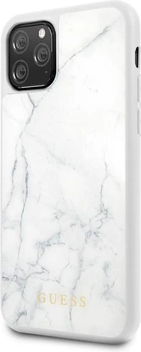 GUESS Apple iPhone 11 Pro Backcover - Marble Collection Wit