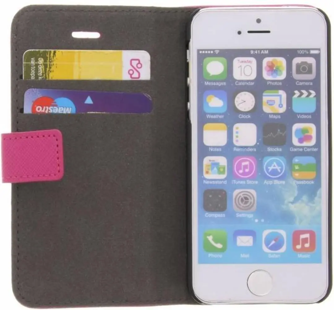 GUESS Studded Collection iPhone 5/5s Folio Case - Roze