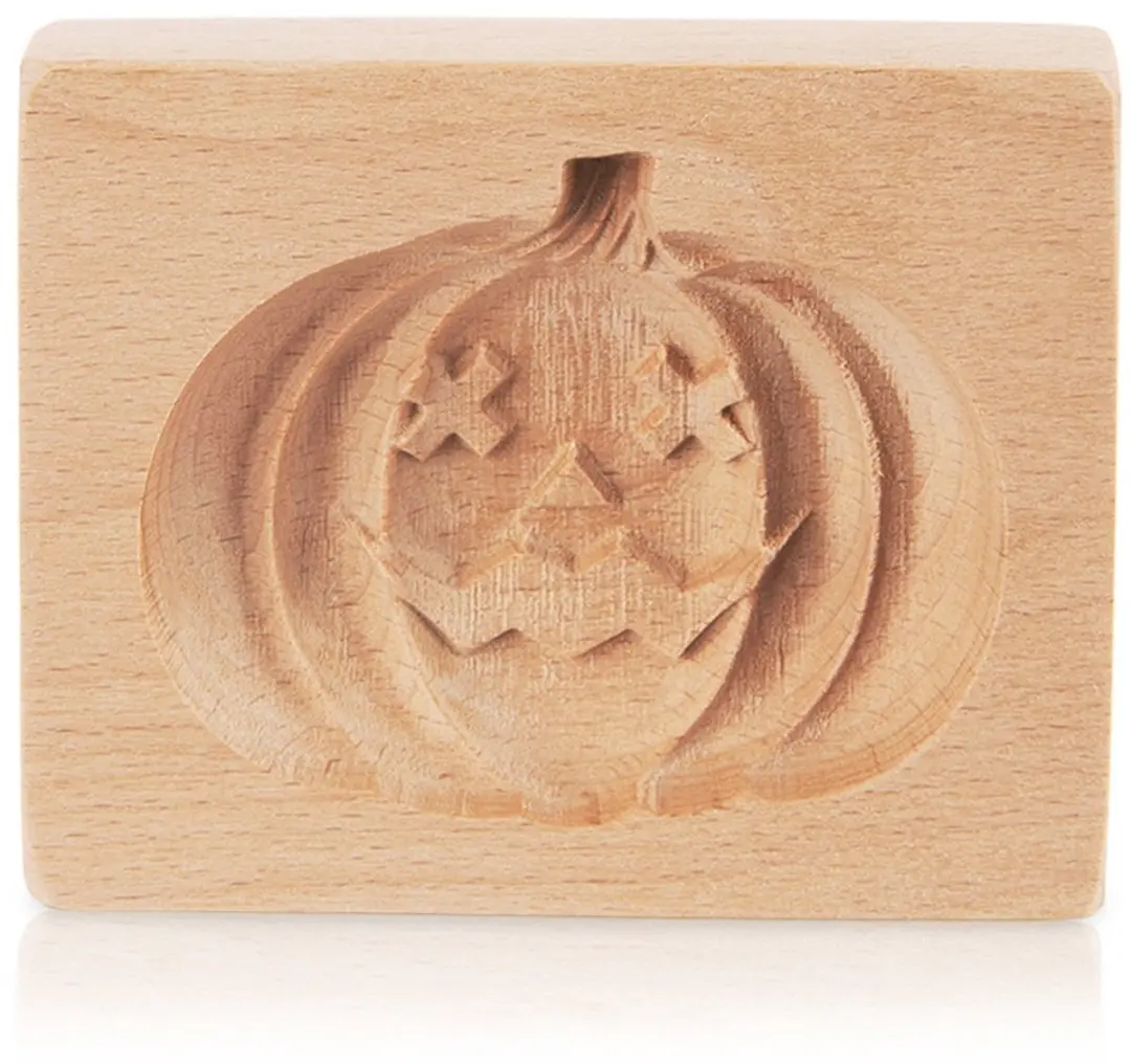 Orion Houten Halloween Pompoen Koekjesvorm 10x8cm