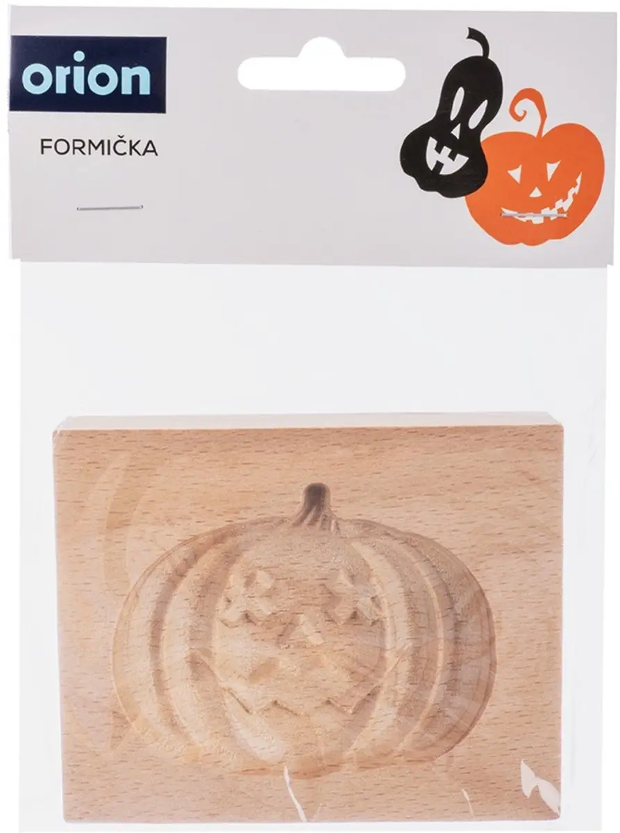 Orion Houten Halloween Pompoen Koekjesvorm 10x8cm - afbeelding 5 van 6