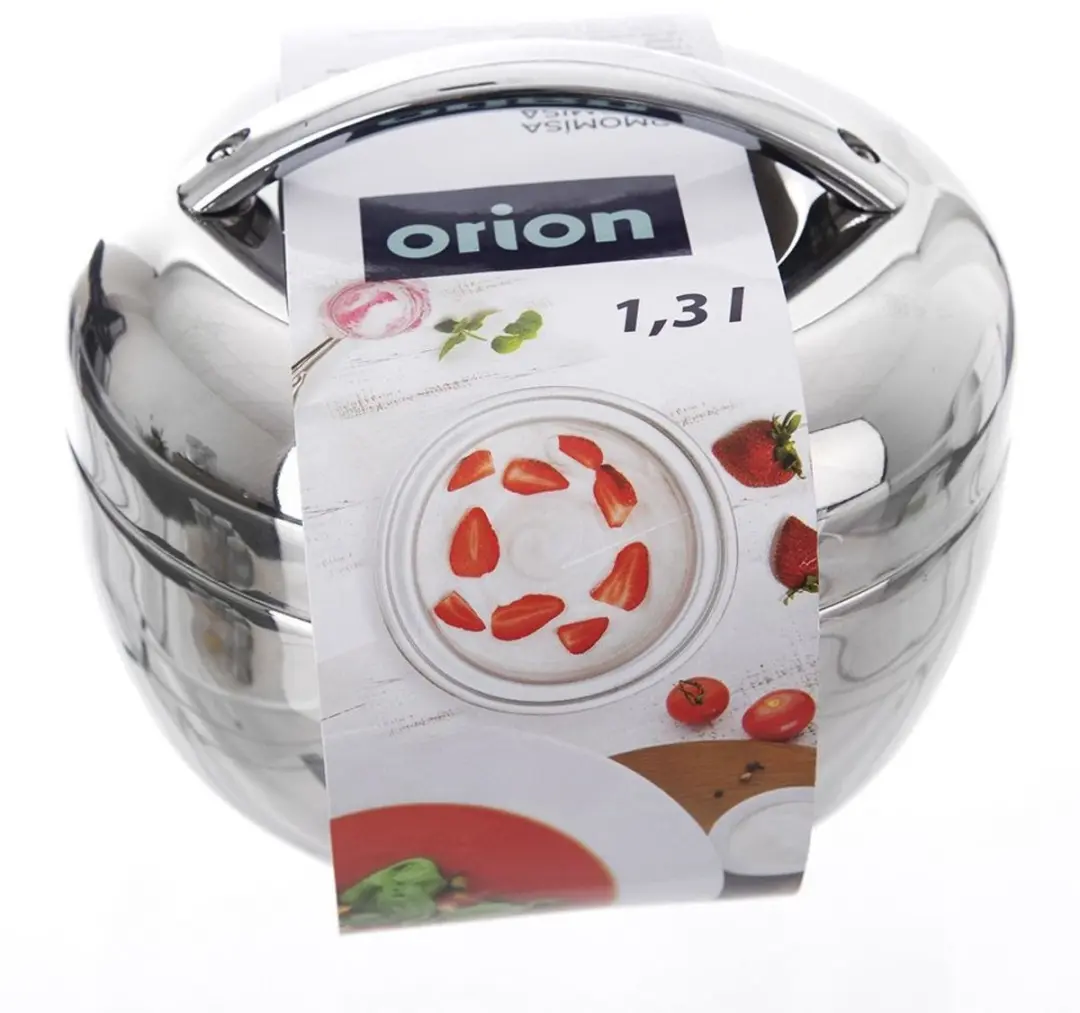 Orion Apple Serie Roestvrijstalen Thermos 1,3L - Zilver - afbeelding 6 van 6