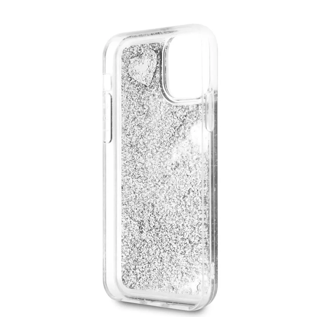 GUESS iPhone 11 Pro Max Backcase Glitter Zilver S212-1 - afbeelding 6 van 6