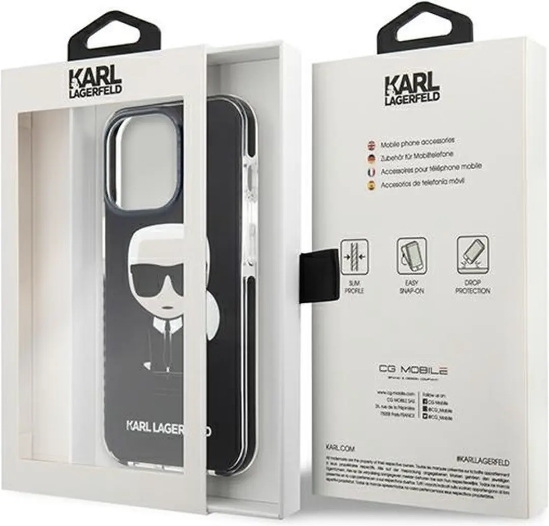Karl Lagerfeld iPhone 13 Hoesje - Zwart - afbeelding 6 van 6